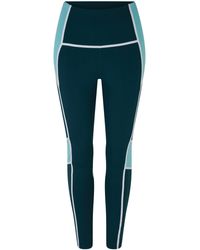 Reebok - Lux High-Waisted Colorblock Gym Legging - Lyst