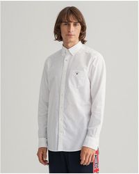 GANT - Long Sleeve Oxford Shirt - Lyst