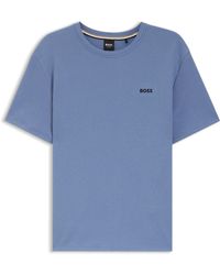 BOSS - Bodywear Waffle T-Shirt With Structured Design - Lyst