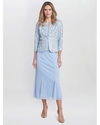 Gina Bacconi - Joyce Midi Dress And Jacket With Lace - Lyst