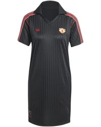 adidas - Mufc Icon T-Shirt Dress - Lyst