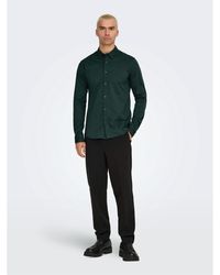 ONLY - Long-Sleeve Plain Shirt - Lyst