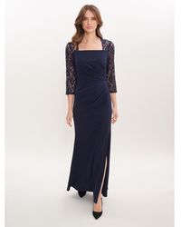 Gina Bacconi - Una Maxi Dress With Lace Sleeves - Lyst
