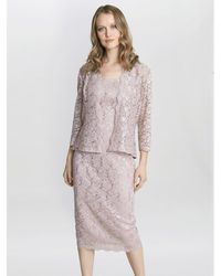 Gina Bacconi - Kayla Lace Midi-Length Jacket And Dress - Lyst
