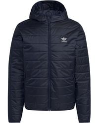 adidas Originals - Padded Hooded Recycled Long Sleeve Puffer Jacket - Lyst