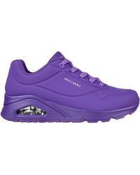 Skechers - Durabuck Lace Up Classic Low-Top Trainers - Lyst