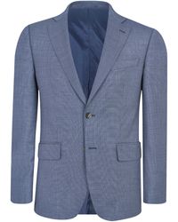 Richard James - Wilder Tailored Fit Birdseye Suit Jacket - Lyst