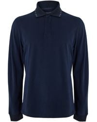 Gieves & Hawkes - Long Sleeve Polo Shirt - Lyst