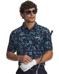 Under Armour - Matchplay Printed Polo Midnight Haze - Lyst