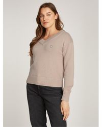 Calvin Klein - V Neck Pullover Sweater - Lyst