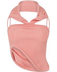 Off-White c/o Virgil Abloh - Ribbed Textured Crew Neck Jumper - Lyst