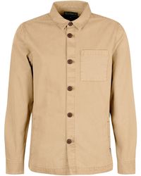 Barbour - Washed Cotton Long Sleeve Overshirt - Lyst