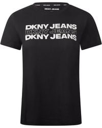 DKNY - Double Foil Jeans T- Shirt - Lyst