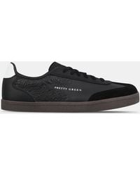 Pretty Green - Moorgate Leather Court Trainers - Lyst