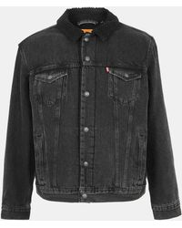 Levi's - Type 3 Sherpa Cotton Mix Long Sleeve Denim Jacket - Lyst