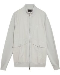 Lyle & Scott - Full-Zip Knitted Bomber Jacket - Lyst
