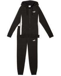 PUMA - Full Zip Hooded Fleece Tracksuit - Lyst
