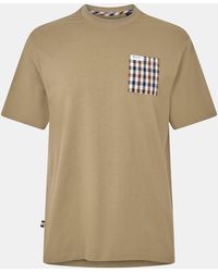 Aquascutum - Checked T-Shirt - Lyst