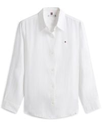 Tommy Hilfiger - Long Sleeve Plain Shirt - Lyst