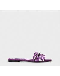 Dolce & Gabbana - Embroidered Majolica Logo Sandals - Lyst
