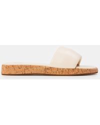 Where's That From - Pu Julia Flatform Sliders Sandal Ladies - Lyst