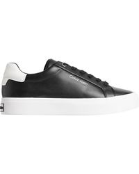 Calvin Klein - Leather Lace Up Trainers - Lyst