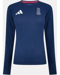 adidas - Long Sleeve Performance Gym Top - Lyst
