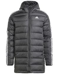 adidas - Essentials 3-stripes Light Down Hooded Parka - Lyst