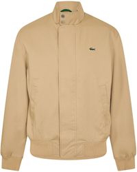 Lacoste - Twill Cotton Long Sleeve Harrington Jacket - Lyst