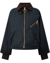 Barbour - Arlene Cotton Long Sleeve Full Zip Wax Jacket - Lyst