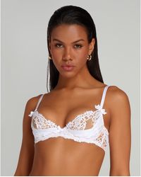 Agent Provocateur - Dioni Plunge Underwired Bra - Lyst