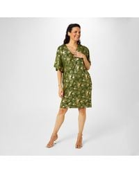 Biba - Zip Front Jersey Dress - Lyst