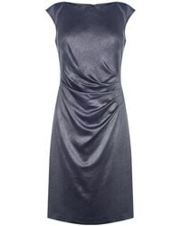 little mistress foil print midi dress