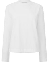 JJXX - Sophia Boxy Cotton Oversized-Fit Long-Sleeve T-Shirt - Lyst