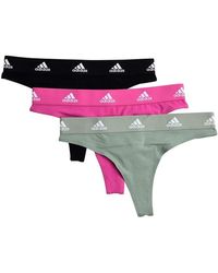 adidas - 3-pack Active Comfort Cotton Thong - Lyst