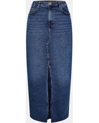 Pieces - Midi Skirt - Lyst