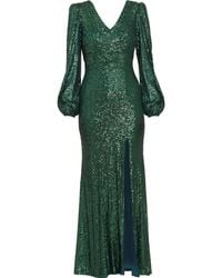 Gina Bacconi - Alison Sequn V Neck Maxi Dress - Lyst