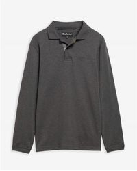 Barbour - Essentials Long Sleeve Polo Shirt - Lyst