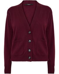 Weekend by Maxmara - Unito Fine Knit Long-Sleeve V-Neck Cardigan - Lyst