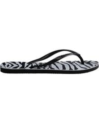 Havaianas - Slim Animals Glitter Flip Flops - Lyst