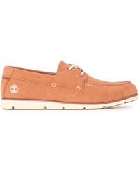 Timberland - Grafton Bay Lace Up Dark Boat Shoes - Lyst
