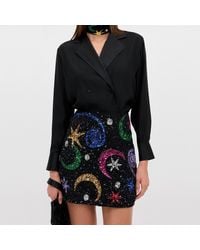 RIXO London - Minna Mini Skirt - Lyst