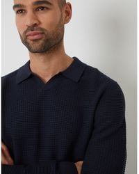 Threadbare - Brockholes Long Sleeve Knitted Polo Shirt - Lyst