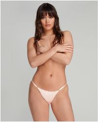 Agent Provocateur - Silk Satin Cut-Out Briefs - Lyst