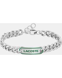 Lacoste - Jewellery District Stainless Steel Bracelet - Lyst