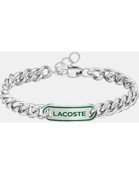 Lacoste - Jewellery District Stainless Steel Bracelet - Lyst
