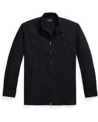 Polo Ralph Lauren - Garment Dye Cotton Long Sleeve Full Zip Overshirt - Lyst