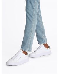 Tommy Hilfiger - Court Leather Low Top Trainers - Lyst