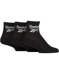 Reebok - Core Ankle Quarter Socks - Lyst