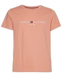 Tommy Hilfiger - Logo Crew Neck T Shirt - Lyst